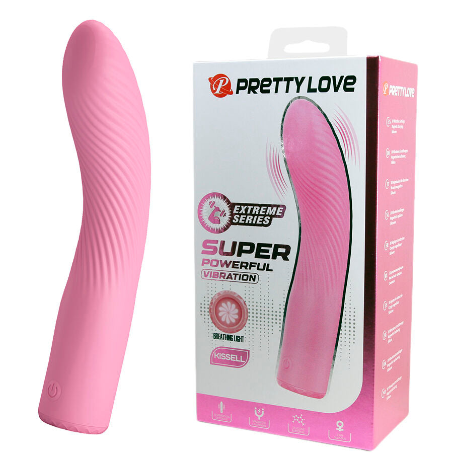 Vibromasseur Point G Kisell Lumineux 10 Modes Rechargeable - Pretty Love