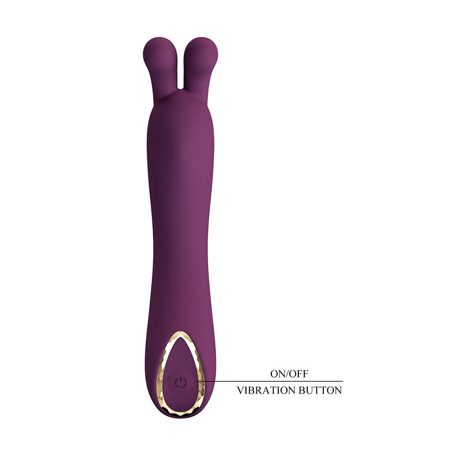 Vibromasseur Point G Elegant Double Embout 10 Modes Rechargeable - Pretty Love