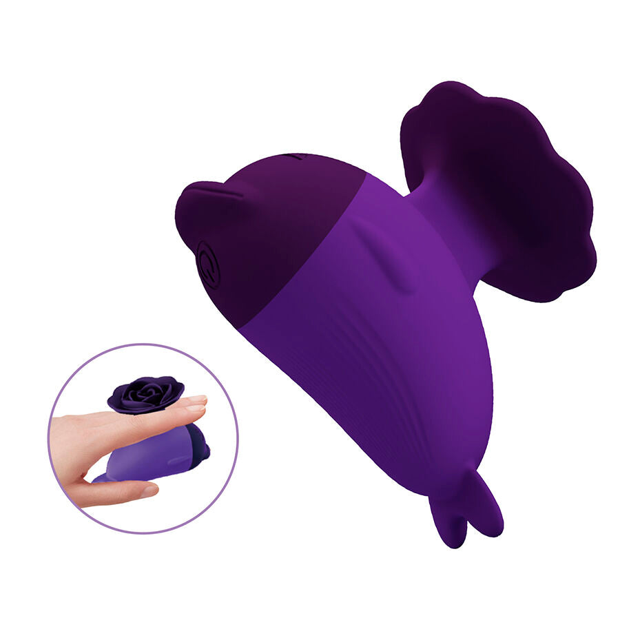 Mini Vibromasseur Dauphin Dolphin avec Clip 7 Modes Étanche - Pretty Love