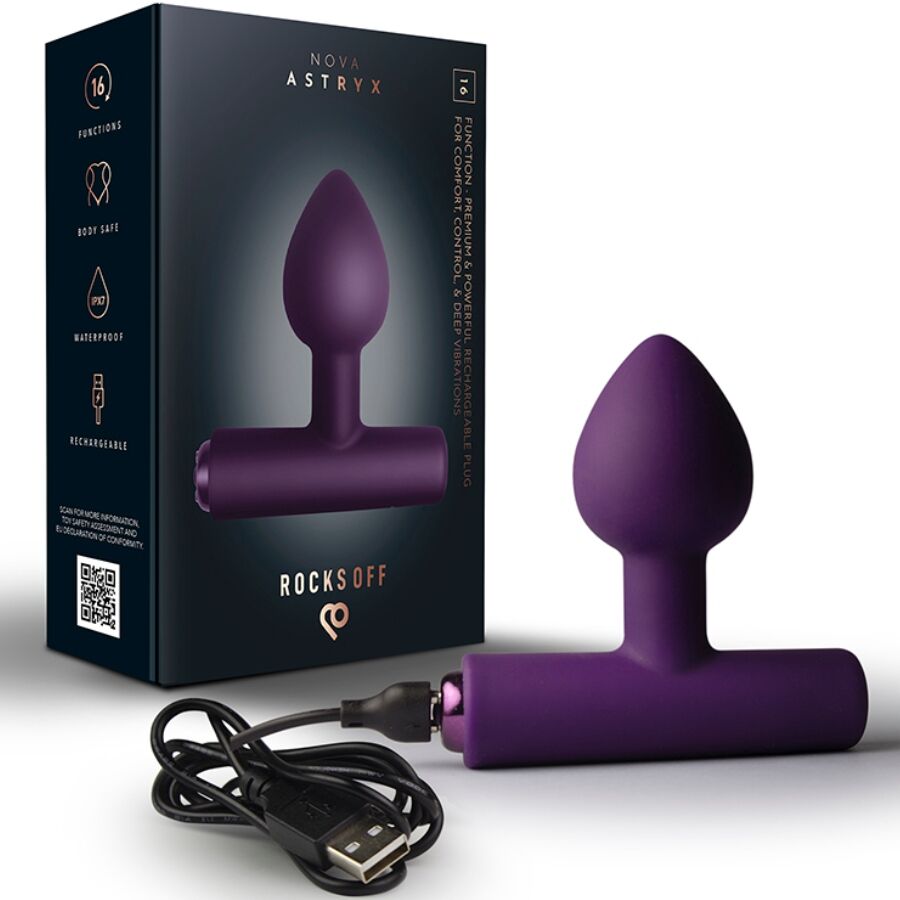 Vibromasseur Baguette Compact 16 Fonctions Rechargeable Pointe de Précision - Rocks-Off
