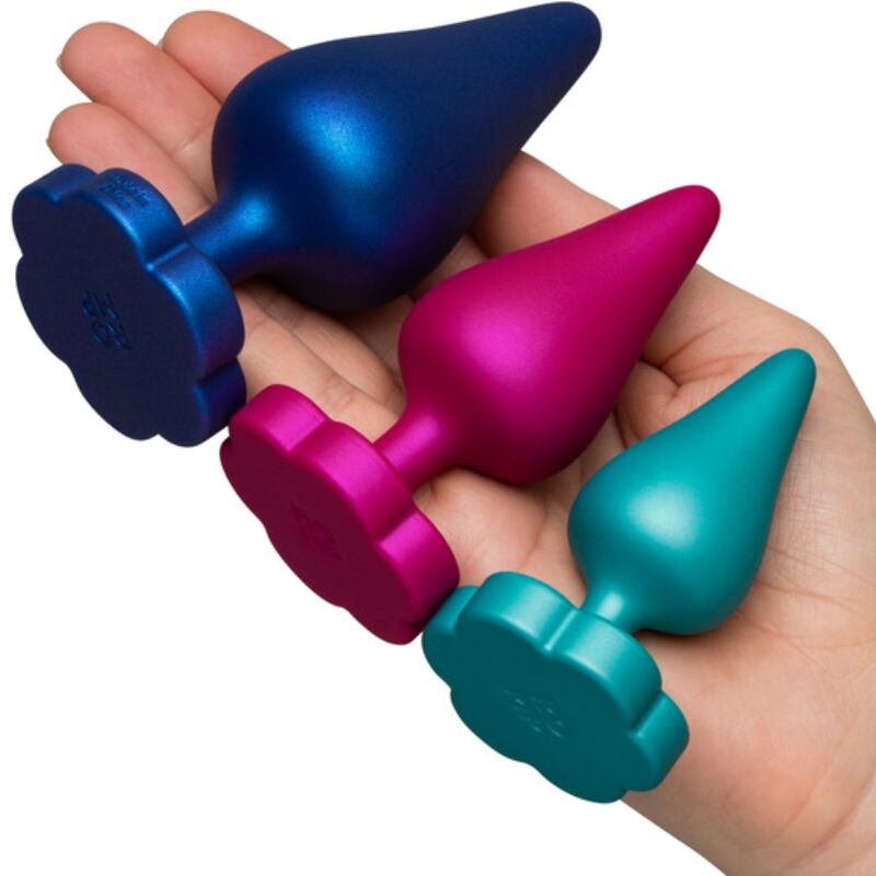 Kit d'Entraînement Anal Luster 3 Plugs Progressifs S/M/L - Romp
