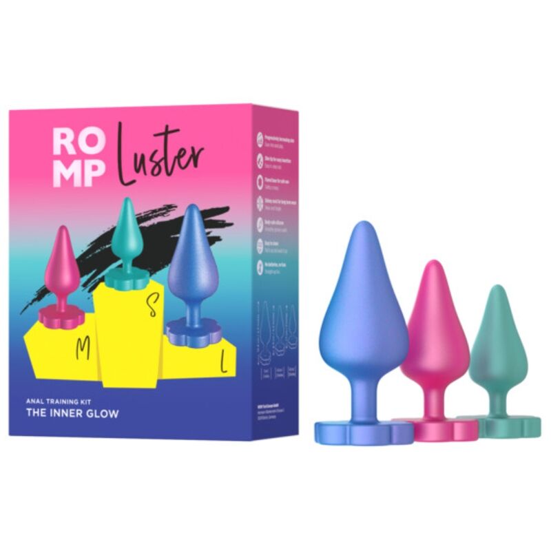 Kit d'Entraînement Anal Luster 3 Plugs Progressifs S/M/L - Romp
