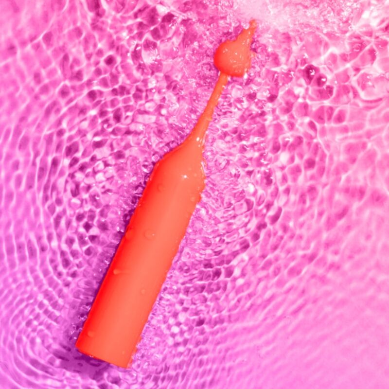 Stimulateur Clitoridien Pop Vibrations Multiples Étanche Rouge - Romp