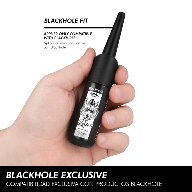 Applicateur de Lubrifiant Anal Seringue - 2 Tailles - Black Hole