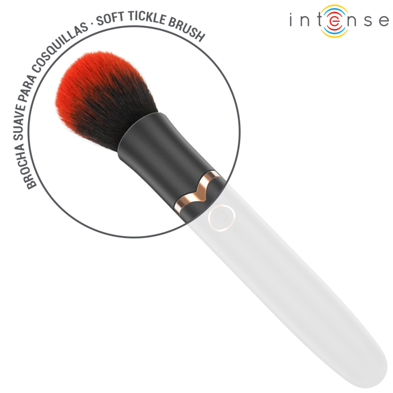 Brosse Vibrante Sensorielle Emilia 10 Vibrations Rechargeable 16 cm - Intense