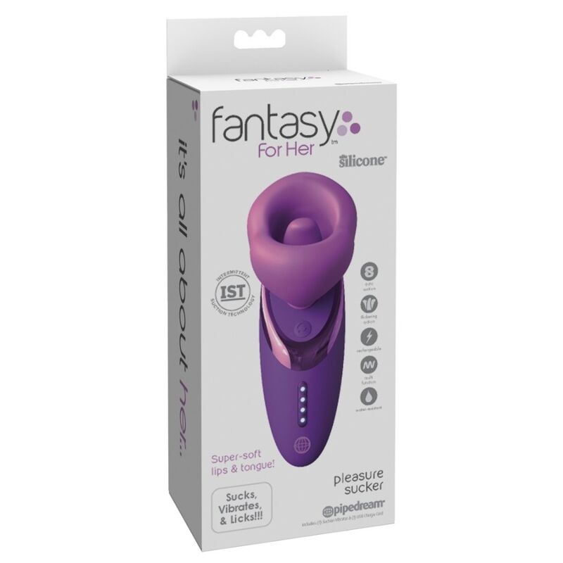 Boîte du stimulateur clitoridien Pleasure Sucker de la gamme Fantasy For Her
