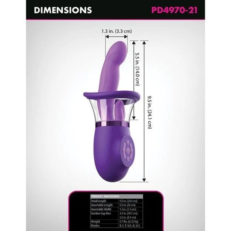 Cotes du rabbit Ultimate Pleasure Pro Plus de Fantasy : 24,1 cm, 14 cm insérables