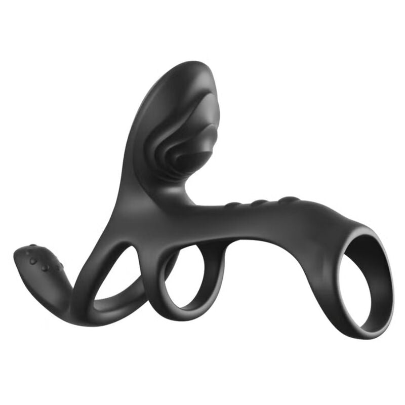 Cage vibrante Ultimate Couples Cage Max de Fantasy vue de profil avec ses anneaux