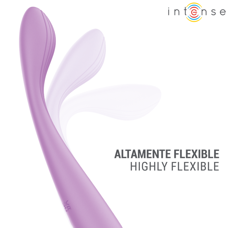 Corps plié du vibromasseur Lucca d'Intense pour montrer sa grande flexibilité
