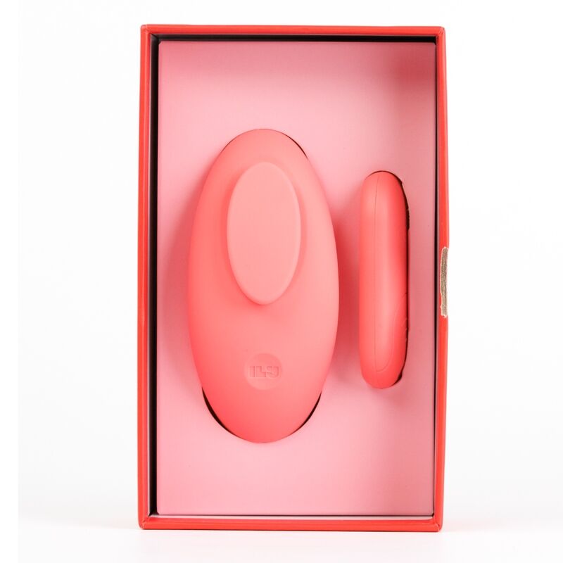 Vibromasseur ILY Panty Vibe et sa télécommande rangés dans leur boîte ouverte