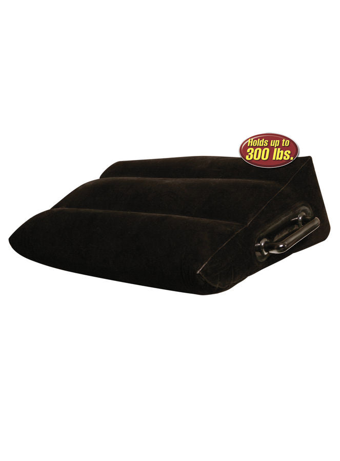 Coussin de Position Gonflable avec Poignées EZ-Grip et Masque - Fetish Fantasy