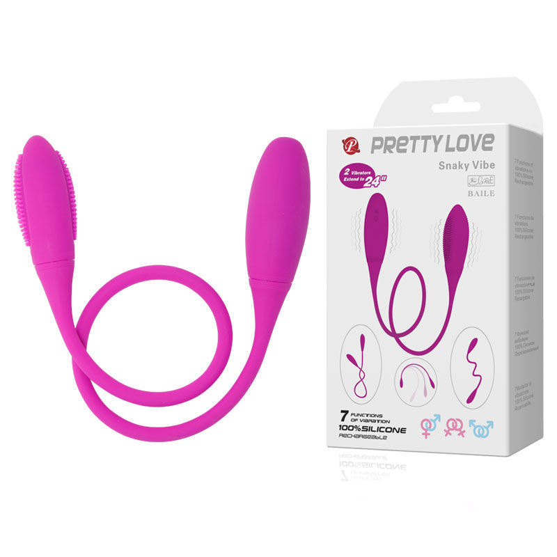 Vibromasseur Snaky Vibe 7 Vibrations - Pretty Love