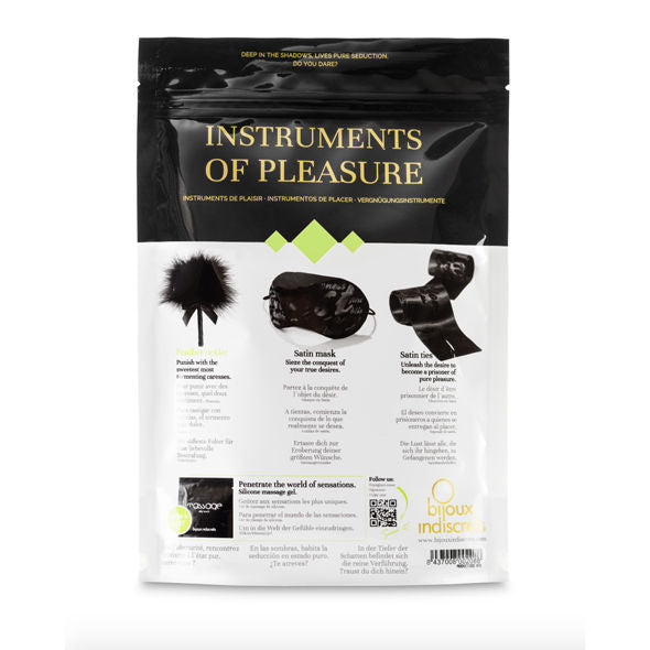 Kit BDSM Instruments de Plaisir - Satin et Vibrations - Bijoux Indiscrets