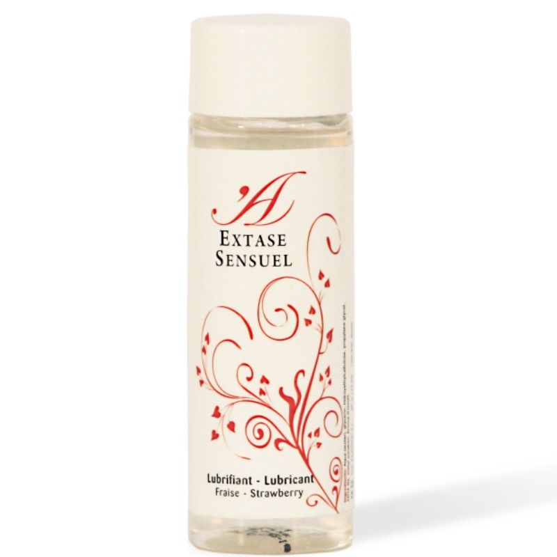 Lubrifiant Comestible Arôme Fraise Base Eau - Extase Sensual
