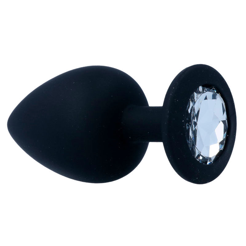 Plug Anal Shelki avec Base Diamant - Silicone Doux Étanche - Intense