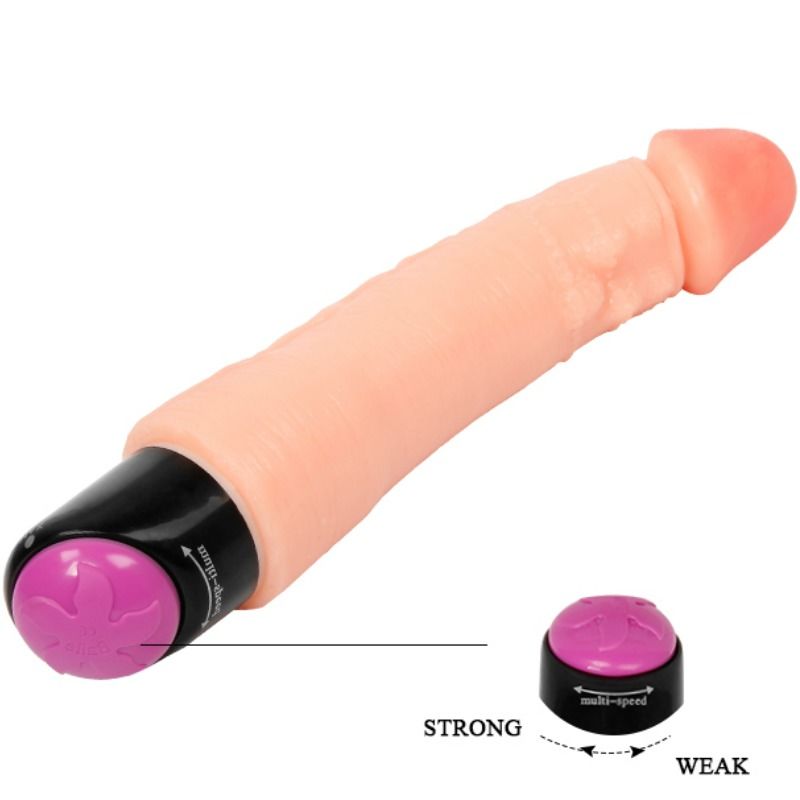 Vibromasseur Réaliste Flexible PVC Multivitesse Étanche - Baile