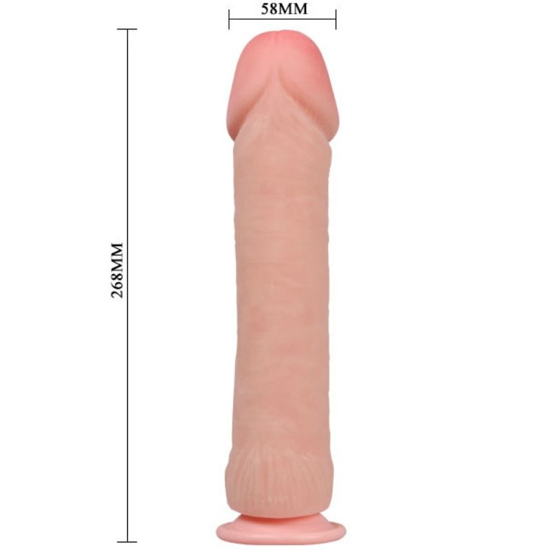 Gode Réaliste XXL Ventouse Veines Apparentes 26 cm - Baile
