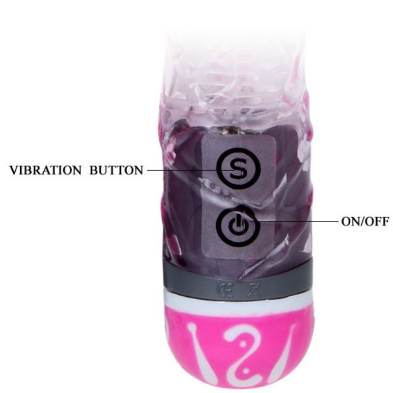 Vibromasseur Rabbit Texturé - 10 Modes Multivitesse TPR - Baile