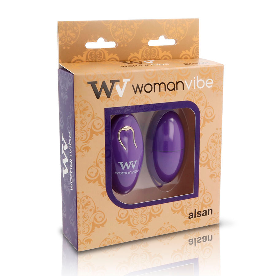 Oeuf Vibrant Télécommandé Alsan 12 Modes Silicone - Womanvibe