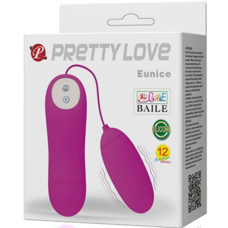 Œuf Vibrant Eunice Double Stimulation 12 Modes Silicone - Pretty Love