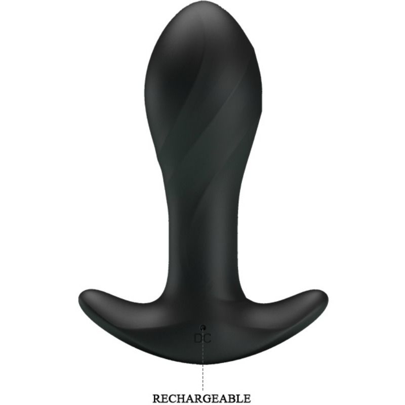 Plug Anal Vibrant 12 Fonctions Flexible Rechargeable - Silicone - Pretty Love