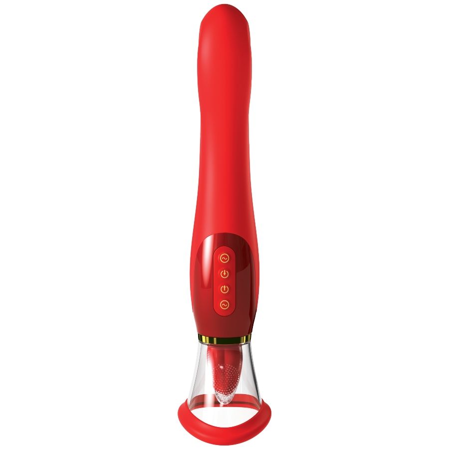Stimulateur Clitoridien Ultimate Pleasure Édition Or 24K Succion & Langue - Fantasy