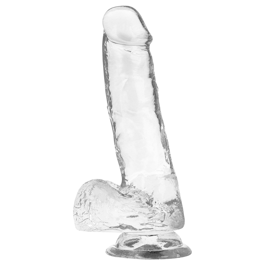 Gode Réaliste Transparent Testicules 4 Tailles Ventouse - X Ray