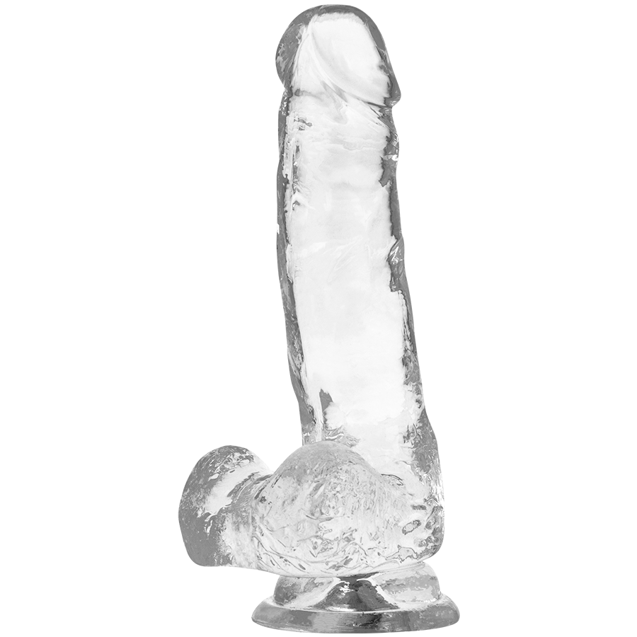 Gode Réaliste Transparent Testicules 4 Tailles Ventouse - X Ray