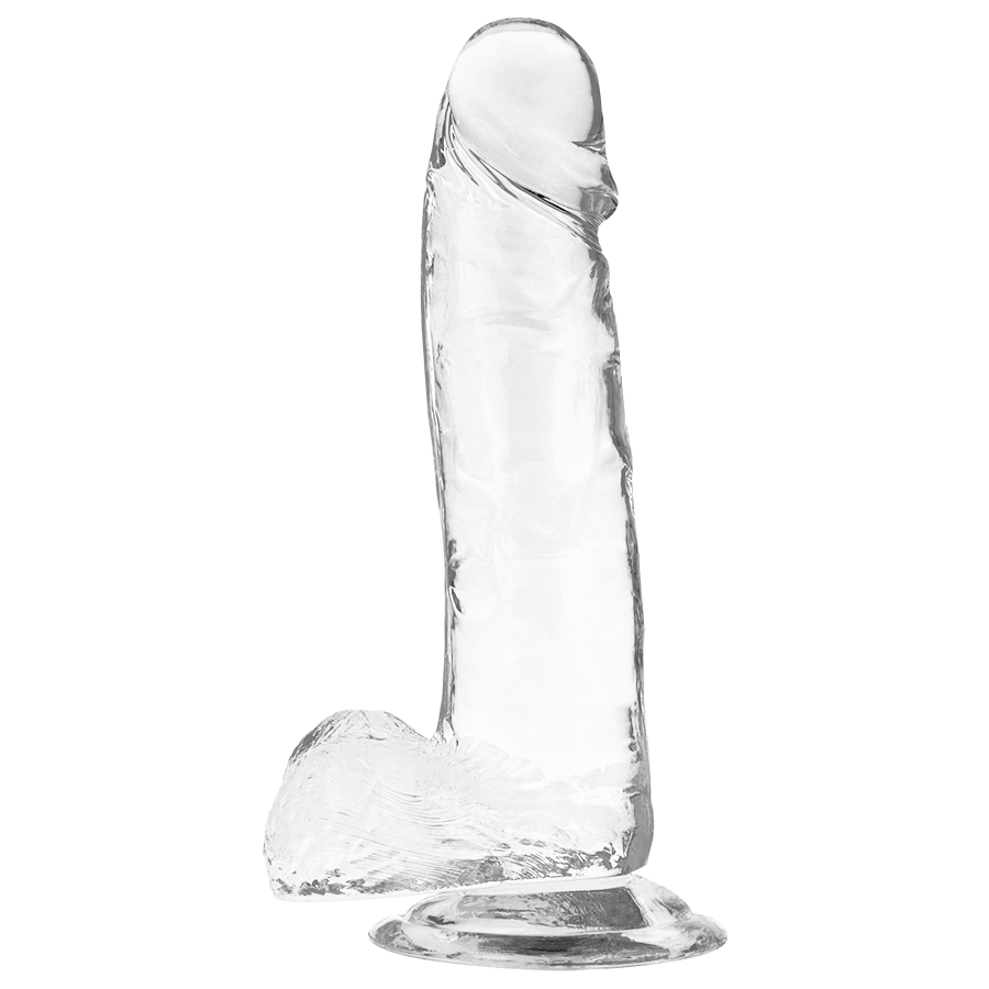 Gode Réaliste Transparent Testicules 4 Tailles Ventouse - X Ray