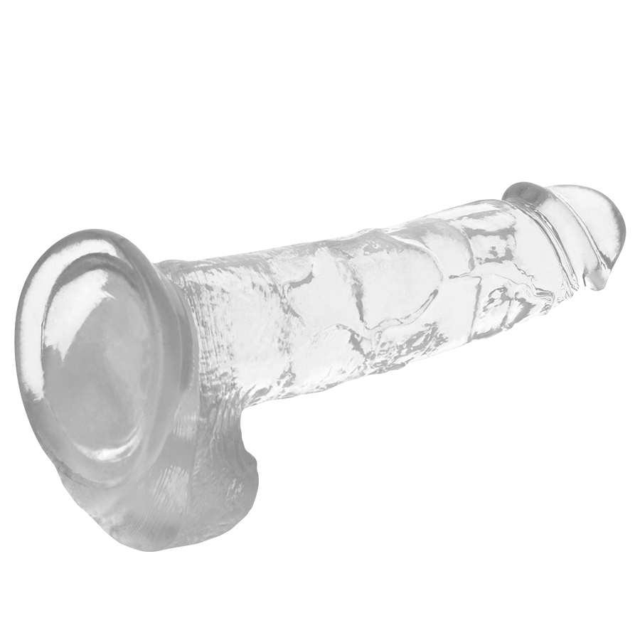 Gode Réaliste Transparent Testicules 4 Tailles Ventouse - X Ray