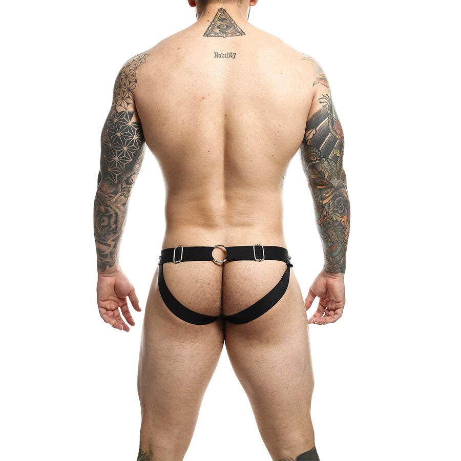 Jockstrap Dngeon Athlete Faux Cuir Look Sportif Sexy Rouge - Mob