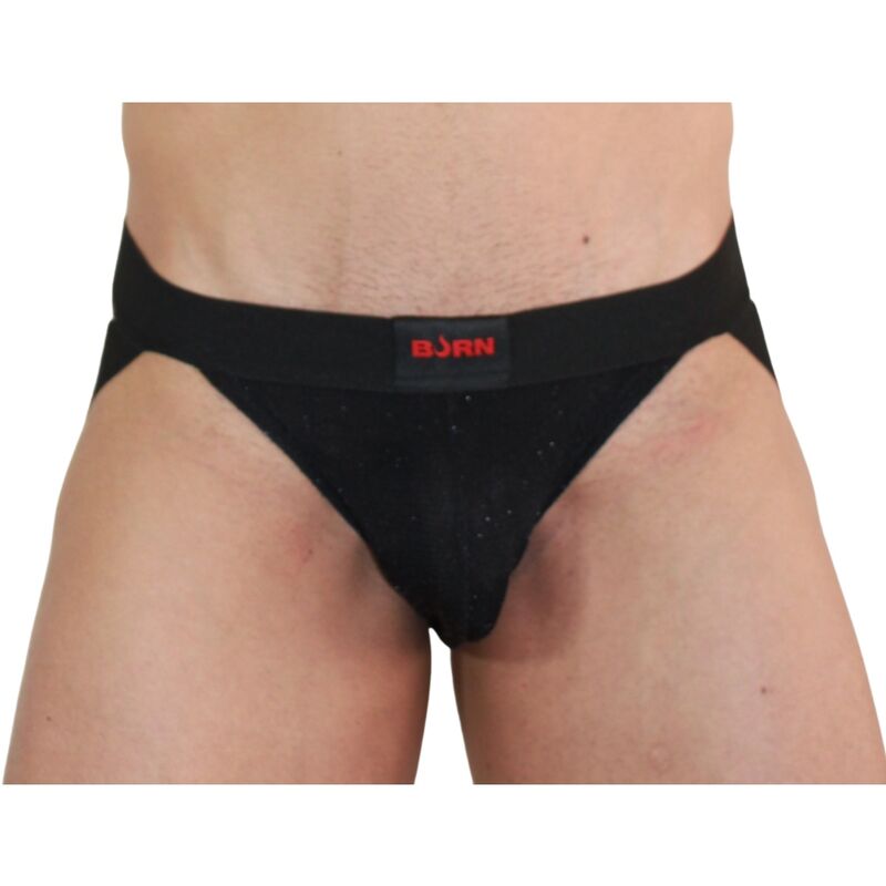 Jockstrap Fétichiste Noir Brillant Coupe Sexy 4 Tailles - Burn
