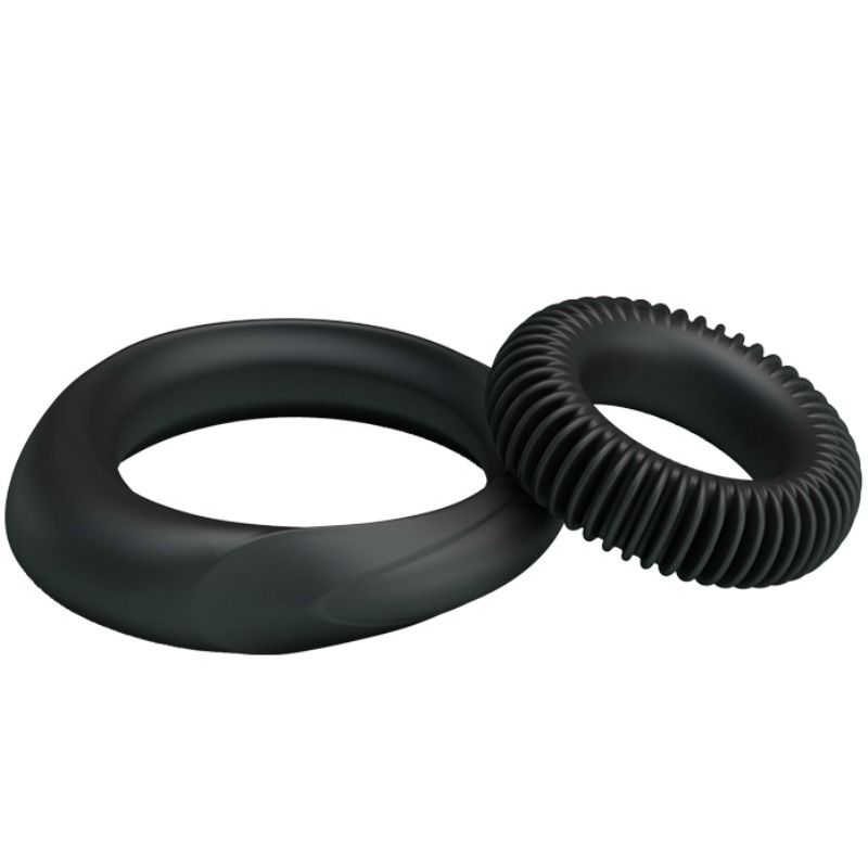 Kit 2 Cockrings Silicone Manhood Submersibles Élastiques - Baile