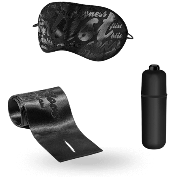 Kit BDSM Instruments de Plaisir - Satin et Vibrations - Bijoux Indiscrets
