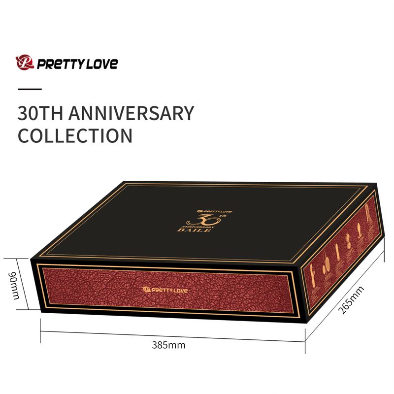 Kit Coffret Couple Édition 30e Anniversaire Silicone Noir - Pretty Love