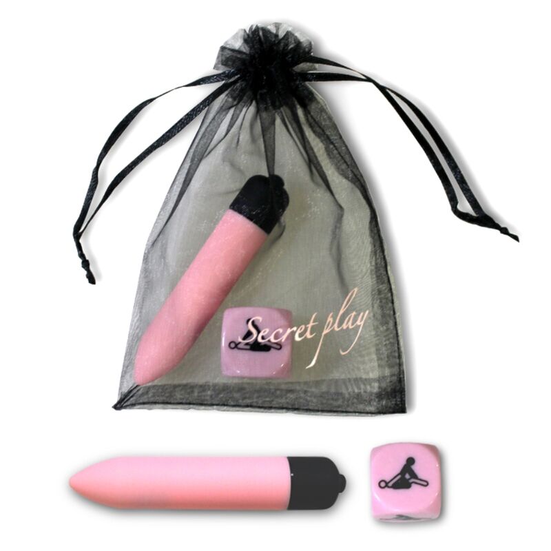 Kit Coquin Sensuel Œuf Vibrant et Dé de Positions Sac Organza - Secretplay