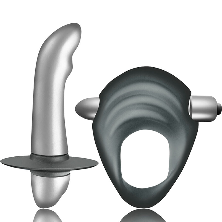 Kit Couple Cockring Vibrant + Stimulateur Prostate Entice Débutants - Climaximum