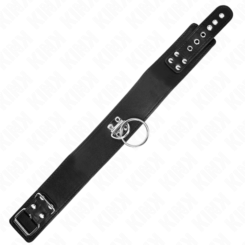 Laisse Cloutée BDSM Collier Cuir Réglable 116 cm - Kink