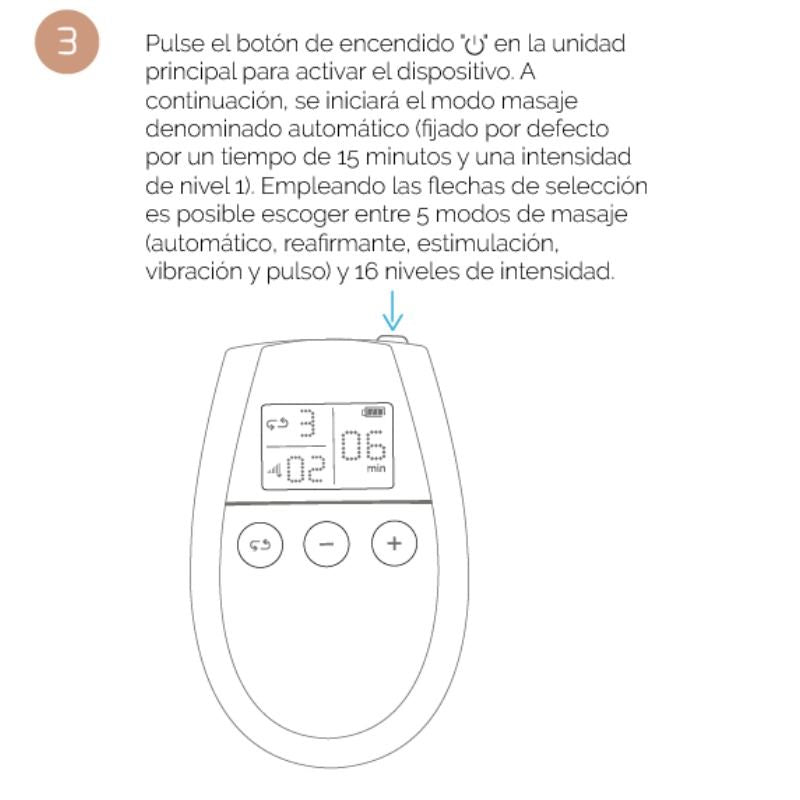 Électrostimulateur Musculaire U-Tonic 5 Modes 16 Niveaux d'Intensité - 500Cosmetics