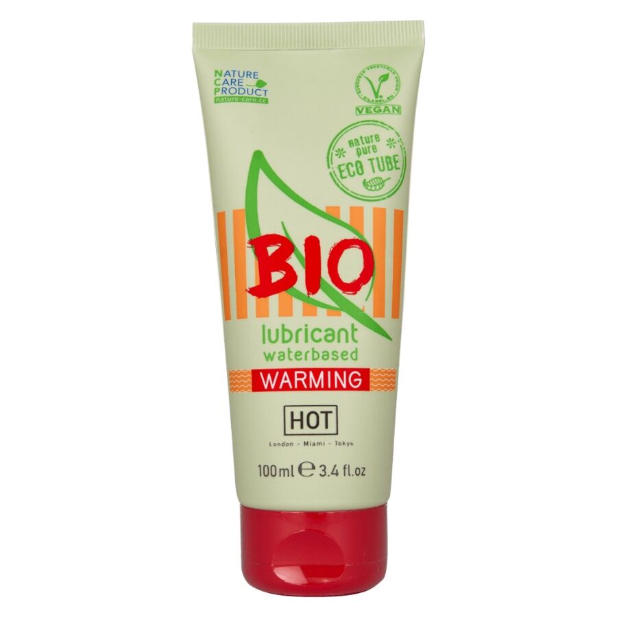 Lubrifiant Chauffant Bio à Base d'Eau Vegan 100 ml - Hot