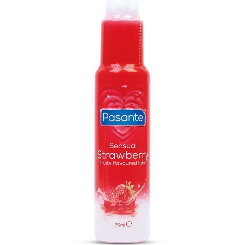 Lubrifiant Saveur Fraise des Bois Base Eau Vegan 75 ml - Pasante