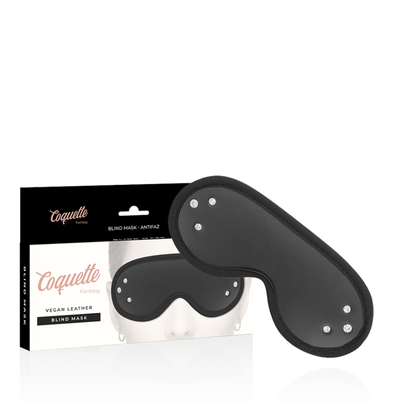 Masque BDSM Chic Desire Fantasy Cuir Végan Doublure Néoprène - Coquette