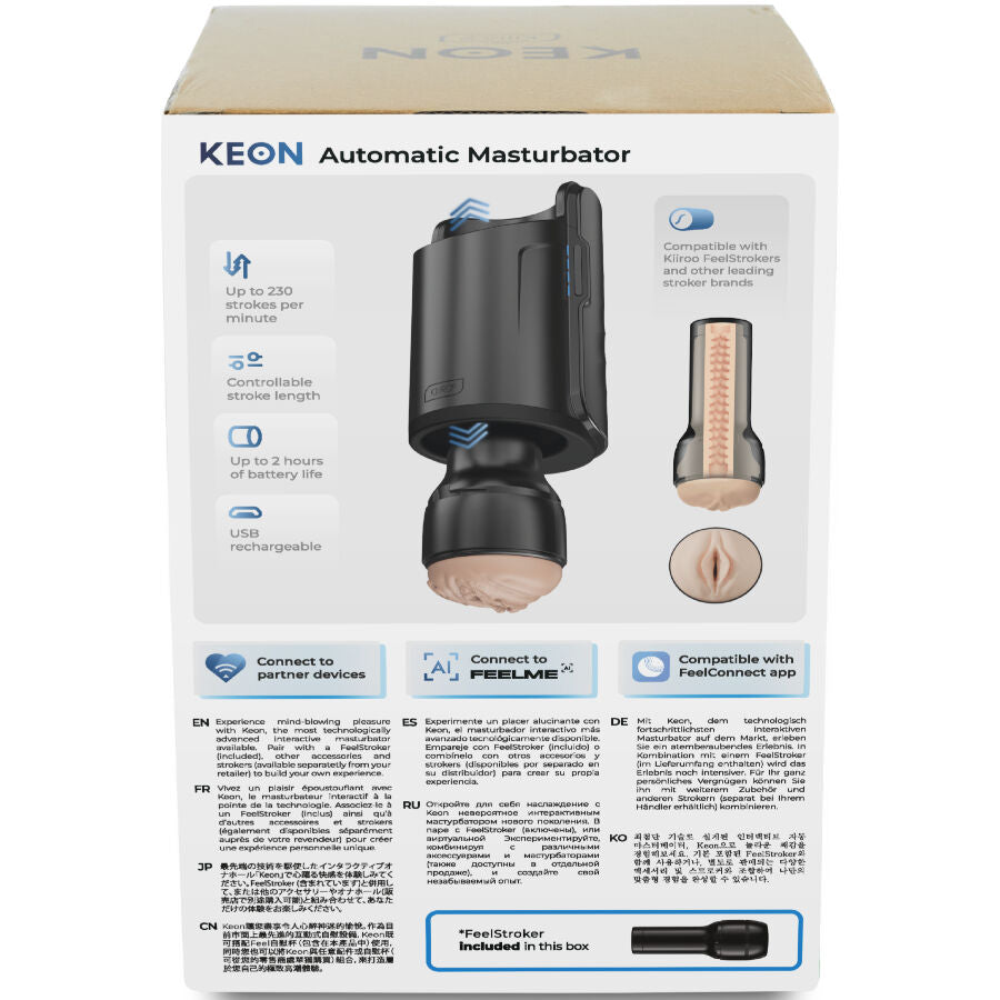 Masturbateur Automatique Connecté Keon WiFi + FeelStroker - Kiiroo
