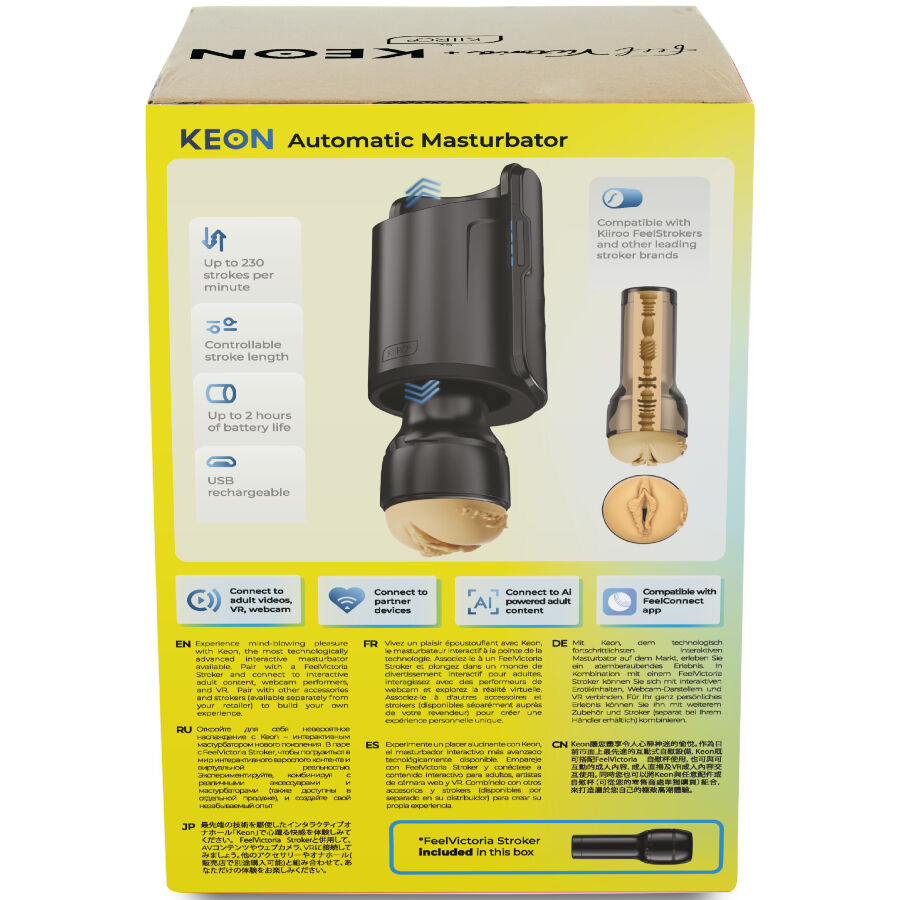 Masturbateur Automatique Keon WiFi Combo Victoria June + Feel Stroker - Kiiroo
