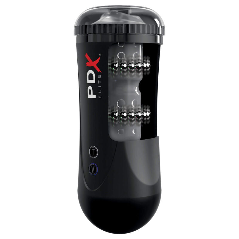 Masturbateur Automatique Moto Stroker Poussée et Vibration Rechargeable - PDX Elite
