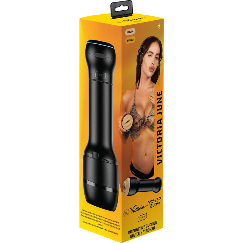 Masturbateur Bouche Feel Victoria June Combo PowerBlow Connecté - Kiiroo