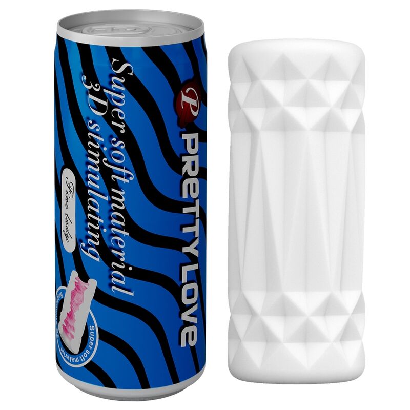 Masturbateur Canette Discret Texturé Nervuré Réutilisable - Pretty Love