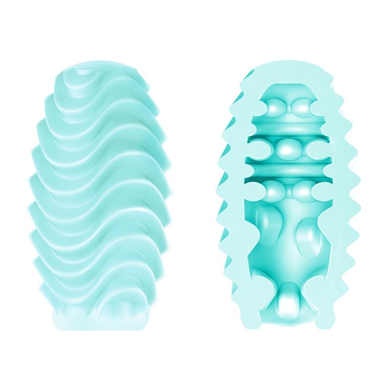 Masturbateur Oeuf Modèle 2 Gaine Nervurée Extensible - Pretty Love