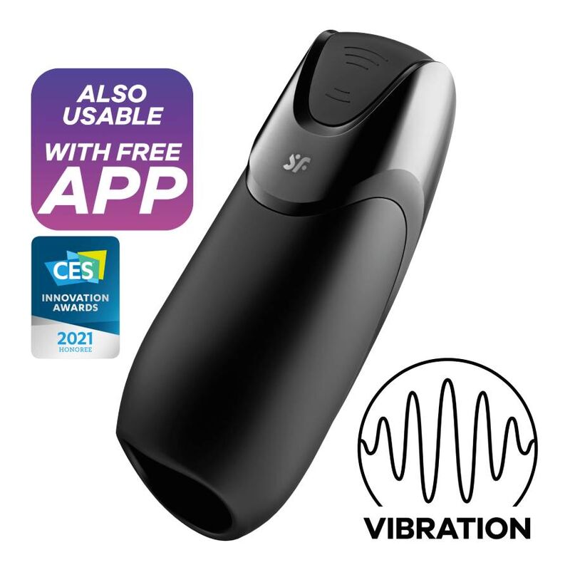 Masturbateur Vibrant Connecté Men Vibration+ Stimulation Gland IPX7 - Satisfyer