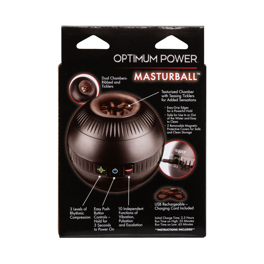 Masturbateur Vibrant Optimum Power Masturball 10 Modes Compression - CalExotics